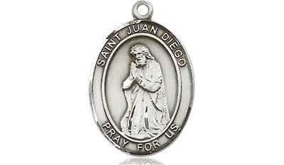 Sterling Silver Saint Juan Diego Medal | Medium