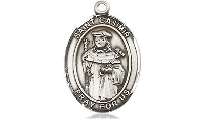 Sterling Silver St. Casimir of Poland Medal | Medium | Engravable