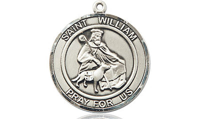 Sterling Silver St. William of Rochester Medal | Medium | Engravable