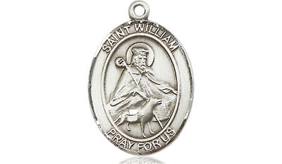 Sterling Silver St. William of Rochester Medal | Medium | Engravable