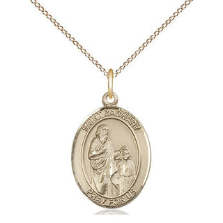 14kt Gold Filled Saint Zachary Medal Religious Jewelry Engraved Catholic Saint Jewelry