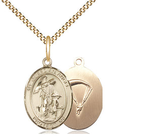 14kt Gold Filled Guardian Angel Paratrooper Medal Religious Jewelry