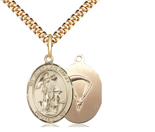 14kt Gold Filled Guardian Angel Paratrooper Medal Religious Jewelry