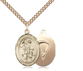 14kt Gold Filled Guardian Angel Paratrooper Medal Religious Jewelry