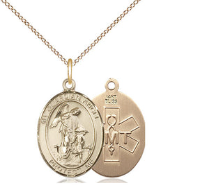 14kt Gold Guardian Angel EMT Medal