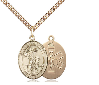 14kt Gold Guardian Angel EMT Medal