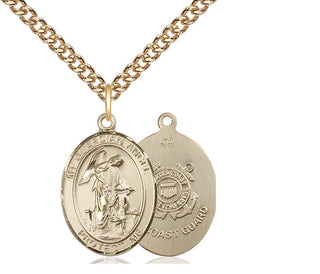 14kt Gold Guardian Angel Coast Guard Medal