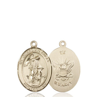 14kt Gold Guardian Angel Navy Medal