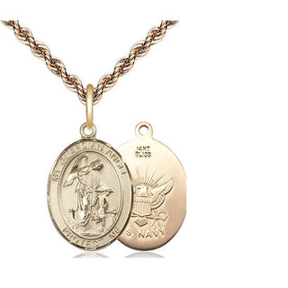 14kt Gold Guardian Angel Navy Medal