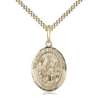 14kt Gold Filled Lord Is My Shepherd Medal Religious Jewelry Engraved Catholic Saint Jewelry