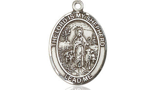 Pewter Lord Is My Shepherd Medal Engraved Catholic Saint Jewelry