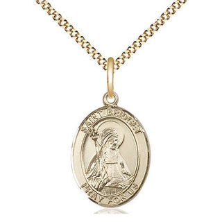14kt Gold Filled Saint Bridget of Sweden Medal Religious Jewelry Engraved Catholic Saint Jewelry