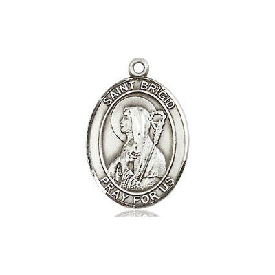 Sterling Silver St. Brigid of Ireland Medal | Medium | Engravable