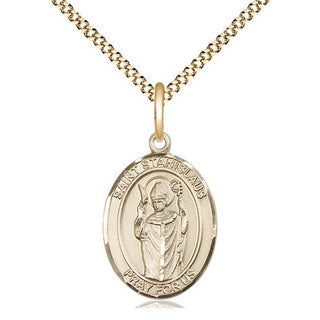 14kt Gold Filled Saint Stanislaus Medal Religious Jewelry Engraved Catholic Saint Jewelry