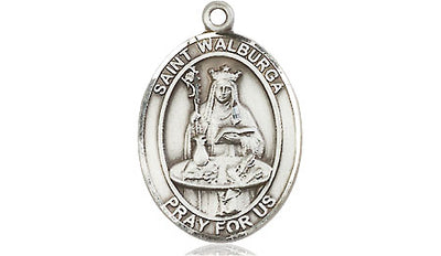Sterling Silver St. Walburga Medal | Medium | Engravable