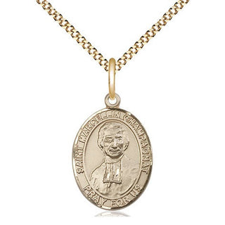 14kt Gold Filled Saint Marcellin Champagnat Medal Religious Jewelry Engraved Catholic Saint Jewelry