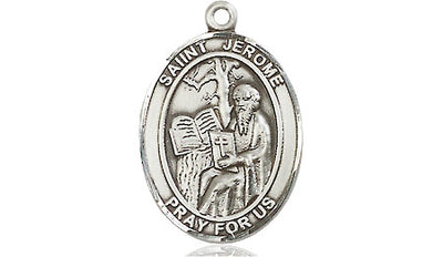 Sterling Silver St. Jerome Medal | Medium | Engravable