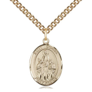 14kt Gold Filled Saint Sophia Medal Religious Jewelry Engraved Catholic Saint Jewelry