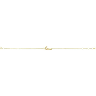 14K Yellow Love 6 1/2-7 1/2" Bracelet