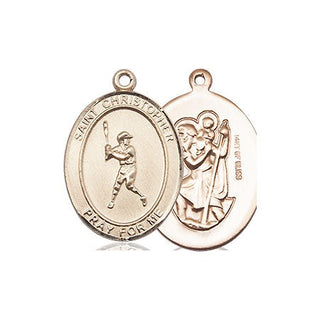 14kt Gold Filled Saint Christopher Baseball Medal