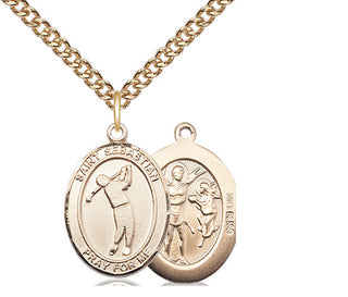 14kt Gold Saint Sebastian Golf Medal