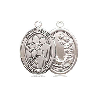 Pewter Saint Cecilia Marching Band Medal