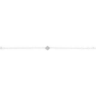 Platinum Geometric 6 1/2-7 1/2" Bracelet