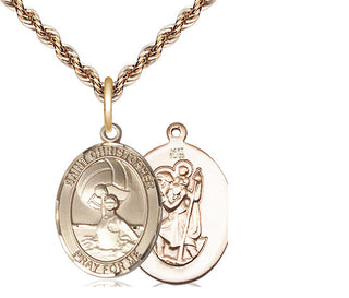 14kt Gold Saint Christopher Water Polo-Women Medal