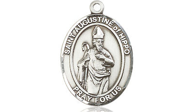 Sterling Silver St. Augustine of Hippo Medal | Medium | Engravable