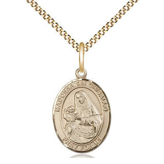 14kt Gold Filled Saint Madonna Del Ghisallo Medal Religious Jewelry Engraved Catholic Saint Jewelry