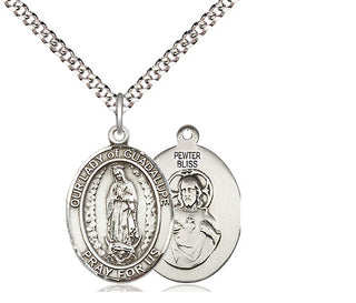 Pewter Our Lady of Guadalupe Medal Religious Jewelry