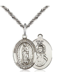 Sterling Silver Our Lady of Guadalupe Medal Religious Jewelry