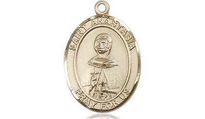 14kt Gold Filled St. Anastasia Medal | Medium | Engravable