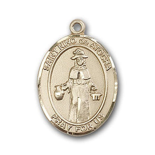 14K Gold Saint Nino de Atocha Pendant