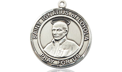 Pewter St. Ignatius of Loyola Medal | Medium | Engravable