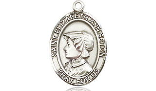 Sterling Silver Saint Elizabeth Ann Seton Medal Religious Jewelry Engraved Catholic Saint Jewelry