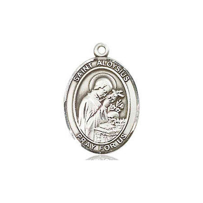 Sterling Silver St. Aloysius Gonzaga Medal | Medium | Engravable