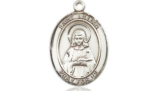 Sterling Silver Saint Lillian Medal Religious Jewelry Engraved Catholic Saint Jewelry
