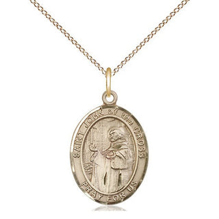 14kt Gold Filled Saint John of the Cross Medal Religious Jewelry Engraved Catholic Saint Jewelry