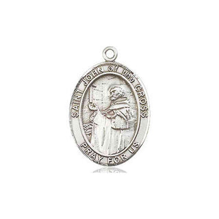 Sterling Silver Saint John of the Cross Medal Religious Jewelry Engraved Catholic Saint Jewelry