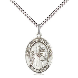 Sterling Silver Saint John of the Cross Medal Religious Jewelry Engraved Catholic Saint Jewelry