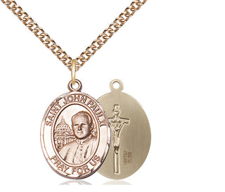 14kt Gold Filled Saint John Paul II Medal Religious Jewelry