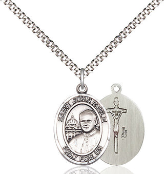 Pewter Saint John Paul II Medal Religious Jewelry