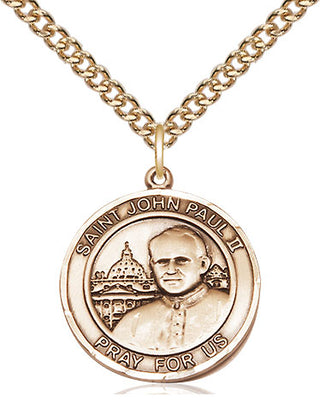 14kt Gold Saint John Paul II Medal