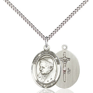 Pewter Pope Benedict XVI Medal Religious Jewelry