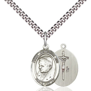 Pewter Pope Benedict XVI Medal Religious Jewelry