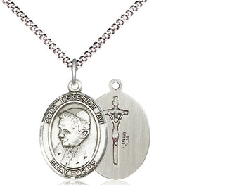 Sterling Silver Pope Benedict XVI Medal Religious Jewelry