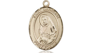 14kt Gold Filled Saint Madeline Sophie Barat Medal Engraved Catholic Saint Jewelry
