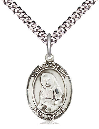 Pewter Saint Madeline Sophie Barat Medal Religious Jewelry Engraved Catholic Saint Jewelry