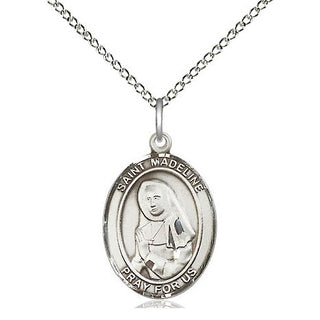 Sterling Silver Saint Madeline Sophie Barat Medal Religious Jewelry Engraved Catholic Saint Jewelry